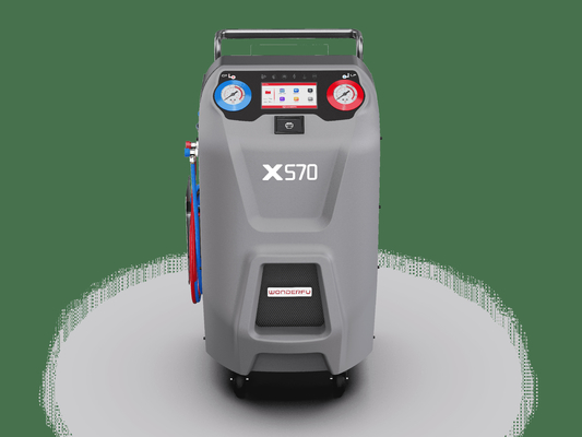 X570 Szara maszyna do odzyskiwania klimatyzacji z drukarką do czynnika R134a